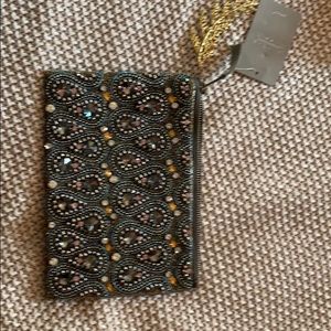 NET Anthropologie beaded clutch